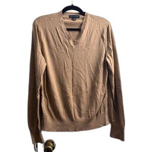 Women's Banana Republic Cashmere Silk Blend V Neck Long Sleeve Size M
